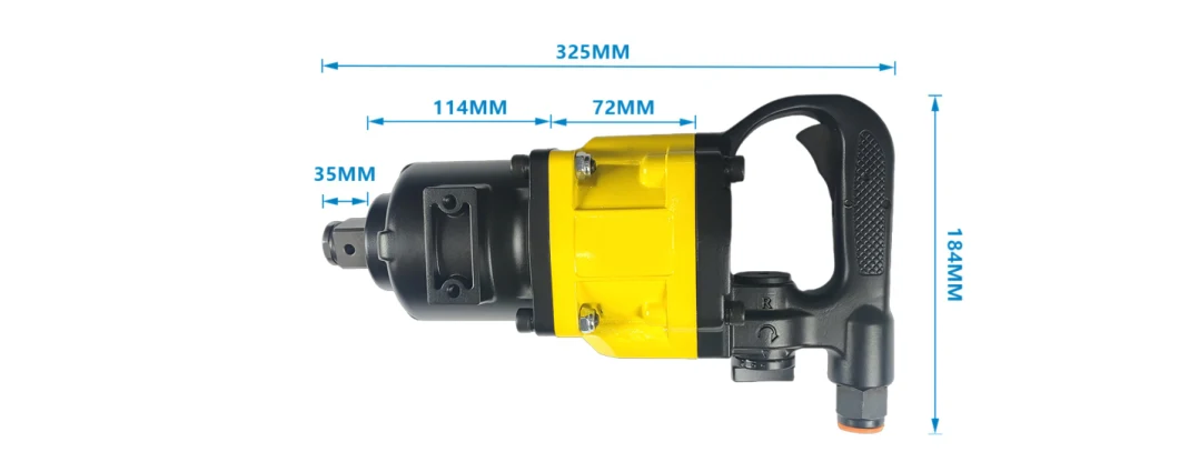 2600nM Pneumatic Impact Wrench 1 Inch 0