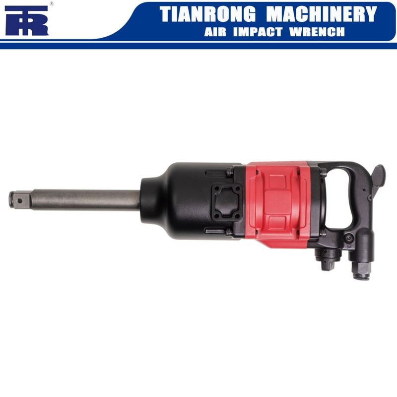 3000 N.M Torque 1 Inch Air Impact Wrench Customized Available 6 Or 8 Inch Anvil Length